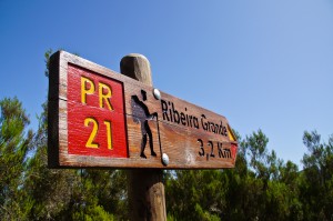 Wandern auf Madeira Schild Ribeira Grande