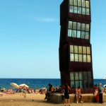 Am Strand von Barcelona
