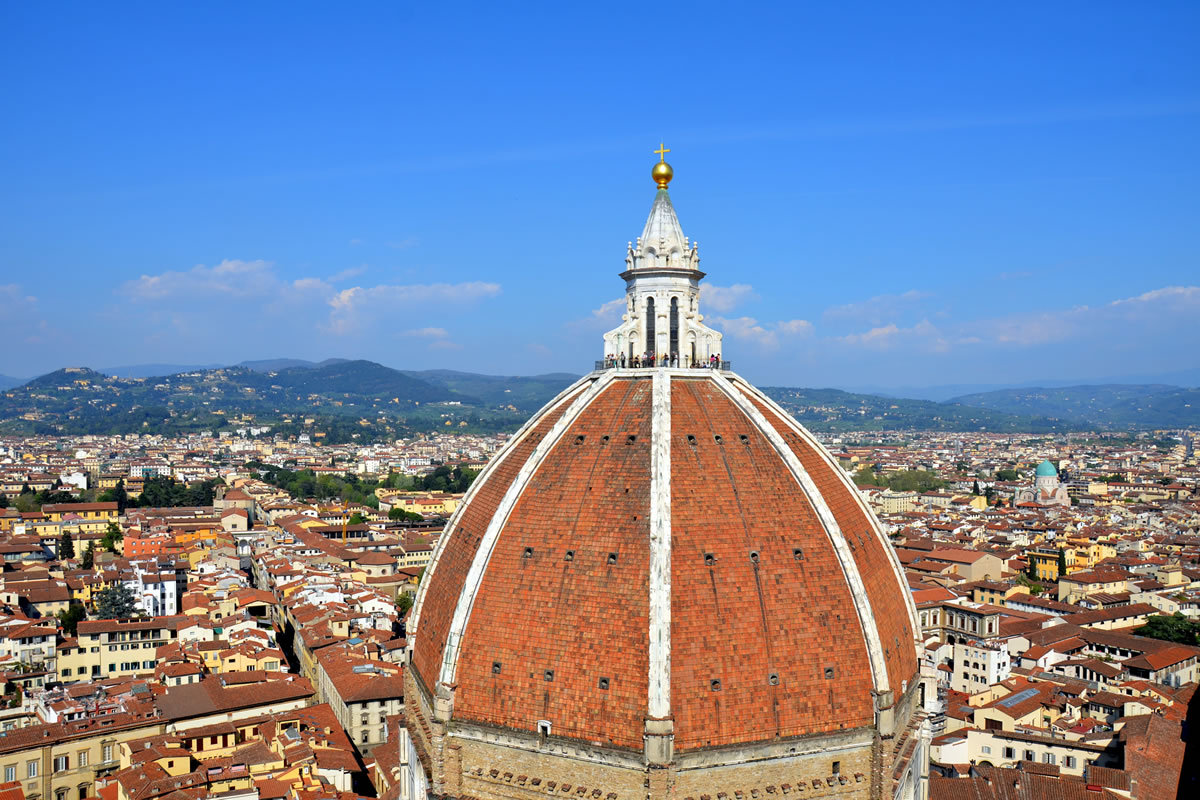 Ausblick Campanile Florenz Stadt