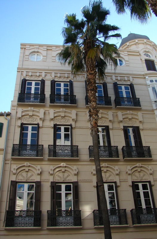 Herrschaftliche Häuser und Paläste in der Altstadt von Málaga