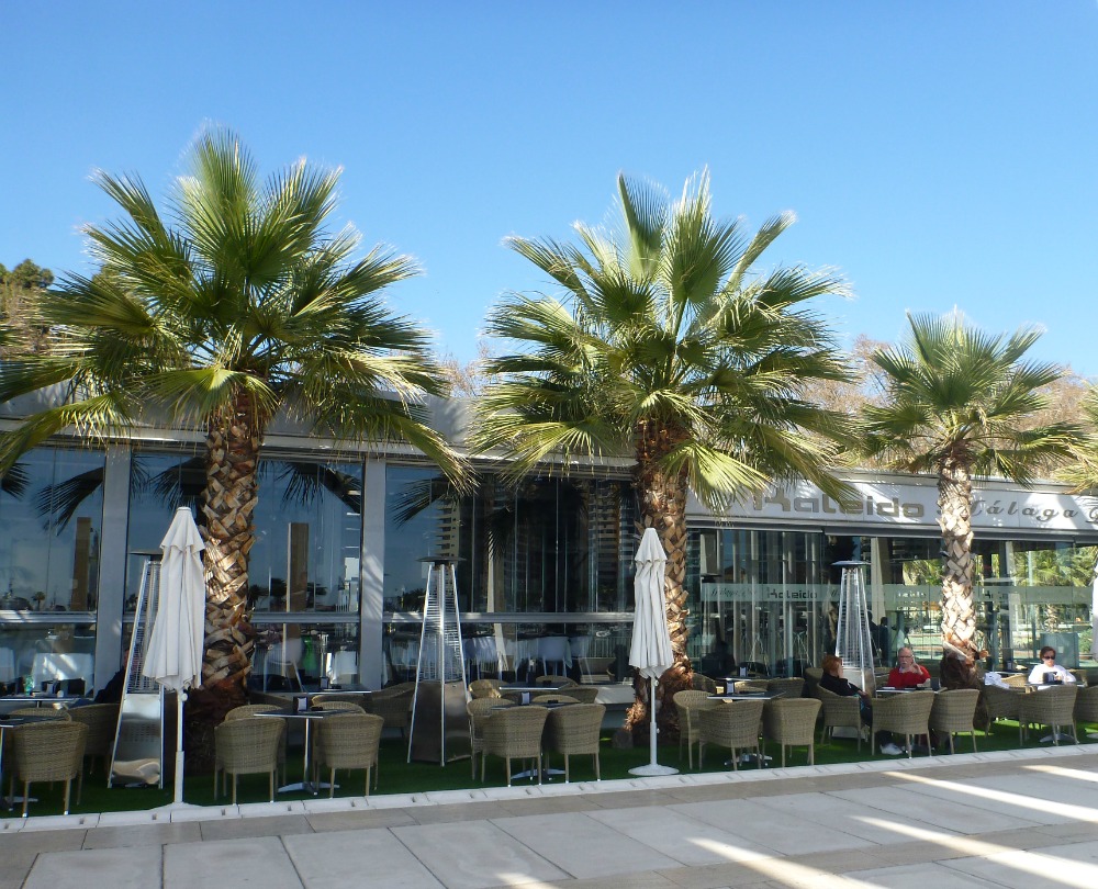 Restaurant Kaleido an der Strandpromenade von Málaga