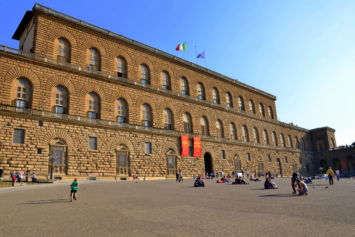 Palazzo Pitti im Florenzer Stadtteil Oltrarno