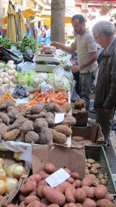 Gemüse auf dem Markt auf Madeira