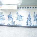 Fliesenkunstwerk am Campo Grande in Lissabon