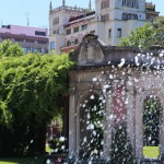 Brunnen in Bilbao, Spanien