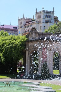 Brunnen in Bilbao, Spanien