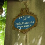 Schild Parque de Dona Casilda