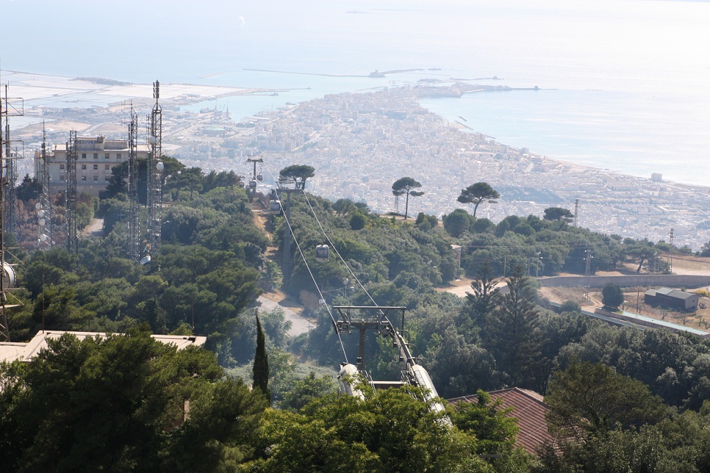 Seilbahn zwischen Trapani und Erice, Sizilien