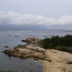 Idyllische Sandbucht auf der Halbinsel Arousa