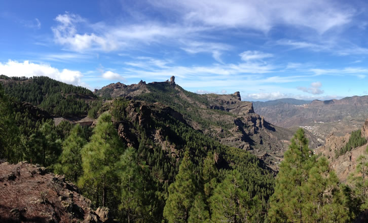 Aussicht vom Roque Nublo ins Tal