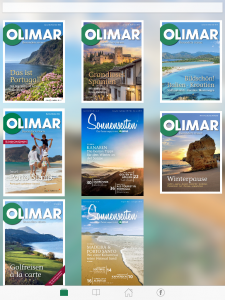 OLIMAR App Screenshot Smartphone Übersicht