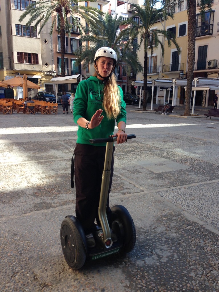 Segway-Coach Ines auf Palma de Mallorca