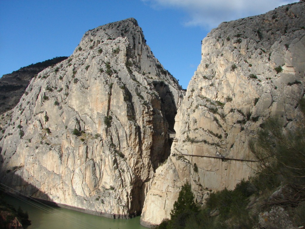 Ausblick auf den Caminito del Rey von El Chorro