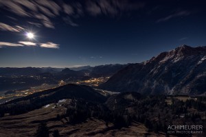 HDR Fotografie bei Nacht Bergwelt
