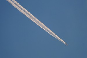 Flugzeug im Himmel