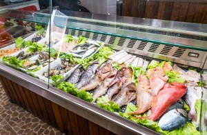 Fischtheke im Restaurant auf Madeira