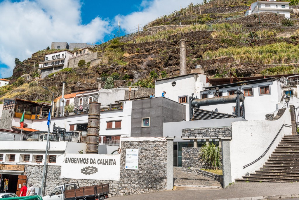Außenansicht der Zuckerrohrfabrik auf Madeira