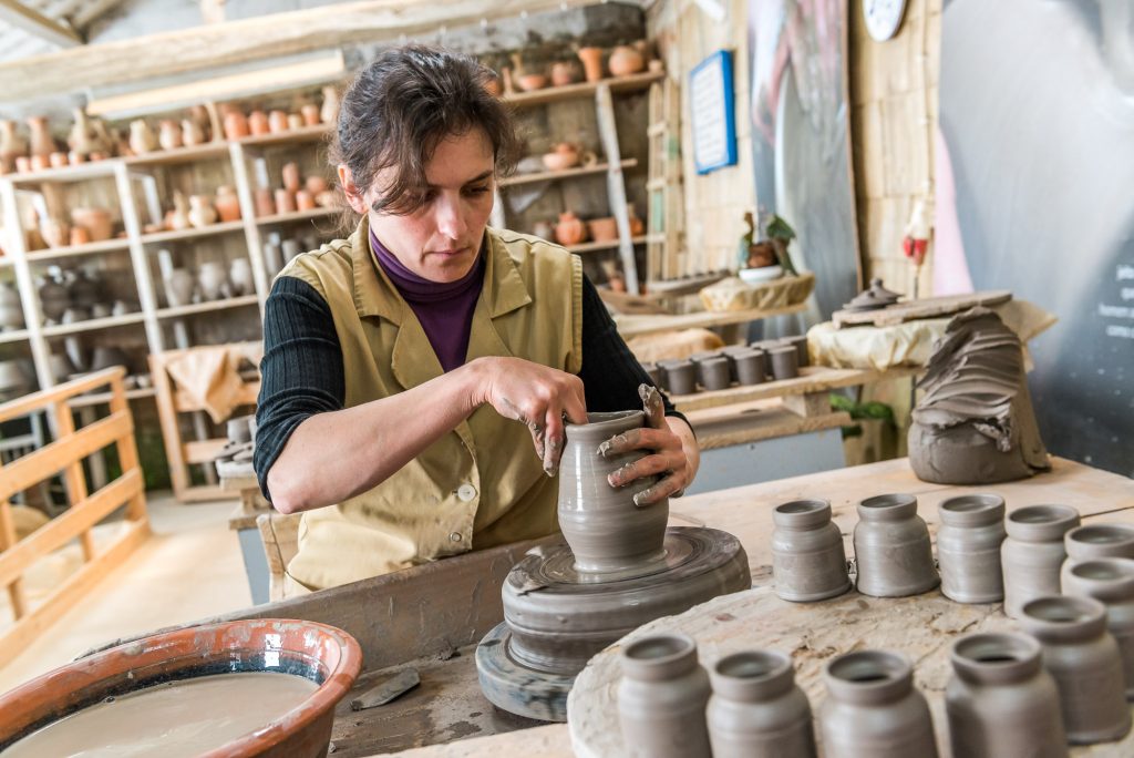 Herstellung Keramikvase Azoren