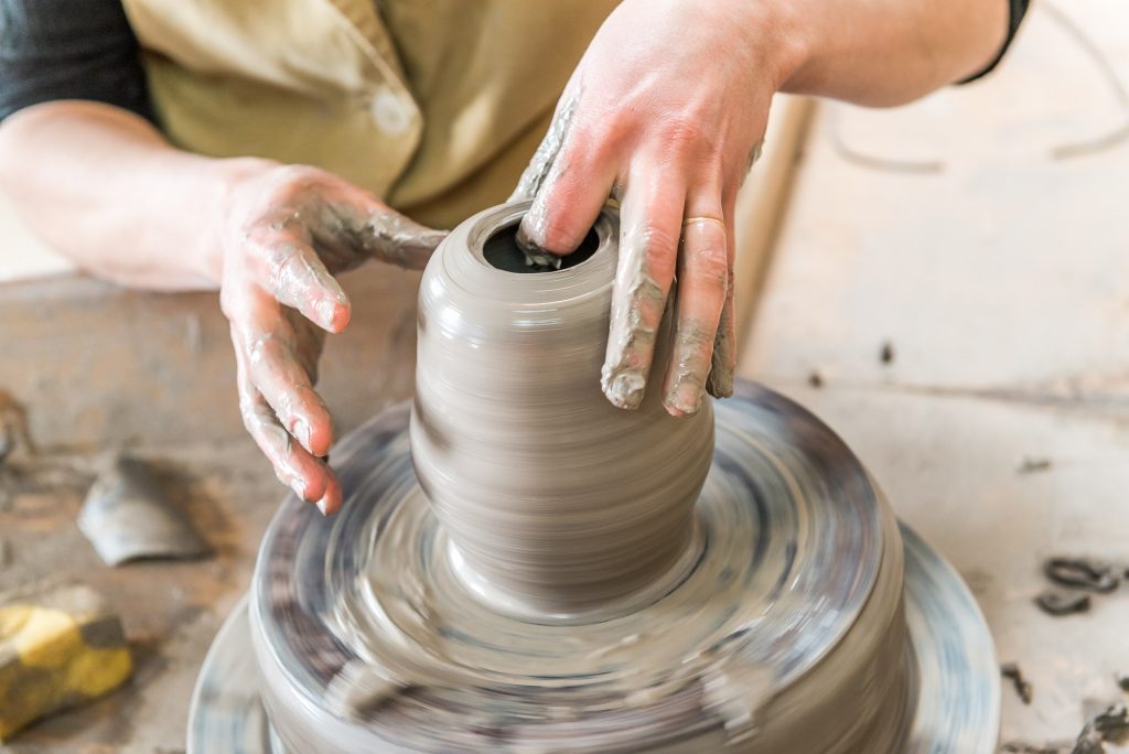 Herstellung Keramikvase Azoren