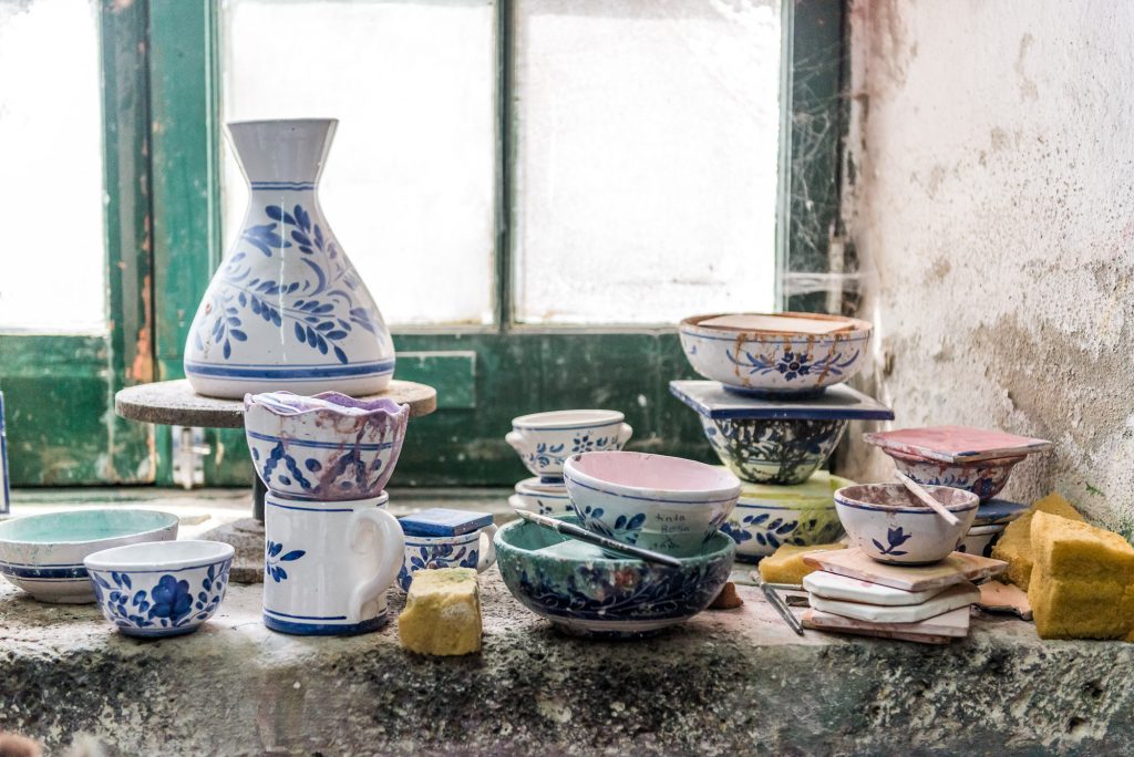 Keramik Vasen und Töpfe Keramikfabrik Azoren