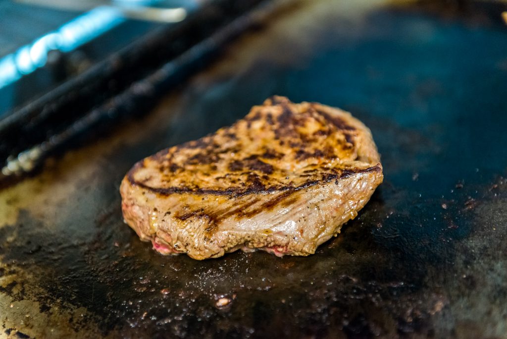 Fleisch Detailansicht Azoren Sao Miguel Restaurant