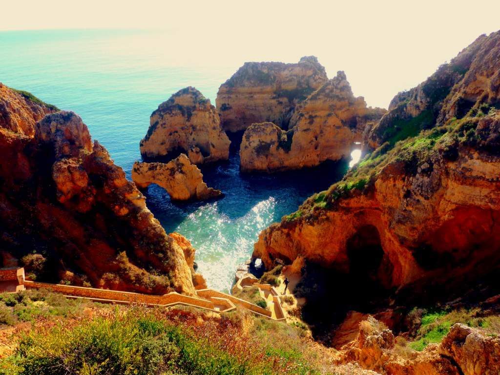 Ponta da Piedade bei Lagos, eine Sehenswürdigkeit der Algarve
