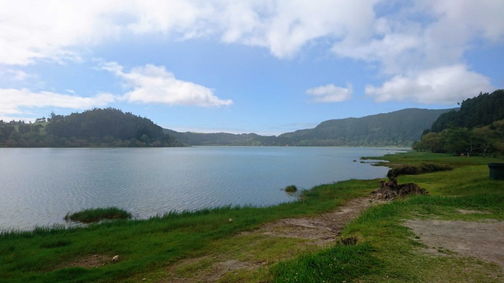 Lago-Furnas-Azoren-Ufer