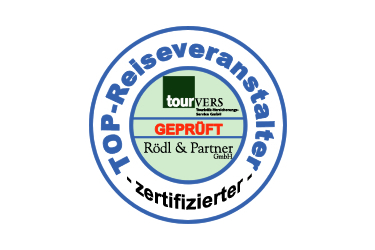 Tourvers Top Reiseveranstalter Zertiziert