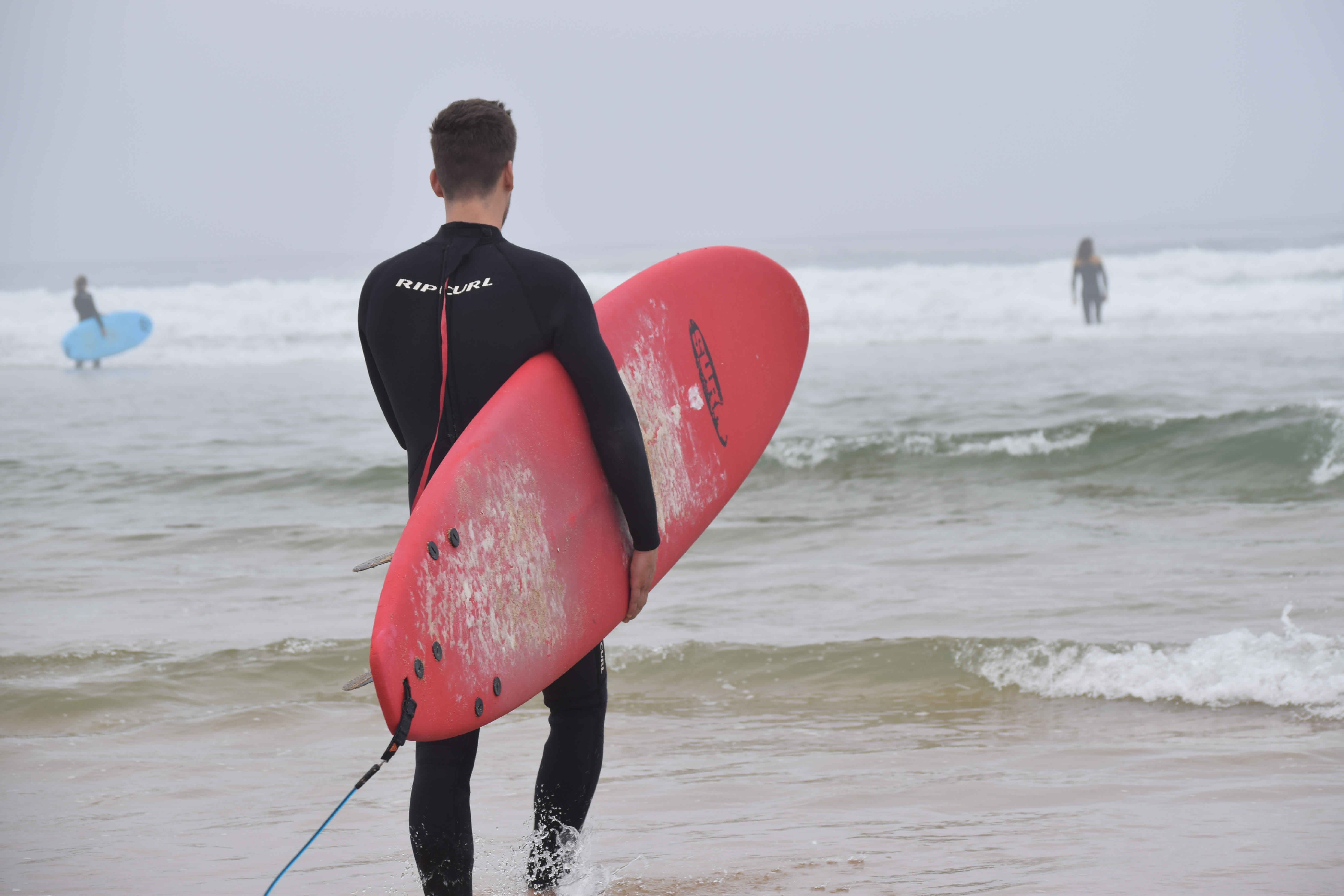 Surfer Surfen Lissabon Norden