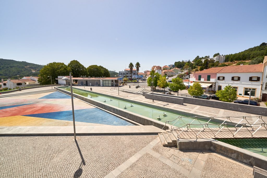 Monchique Platz Brunnen