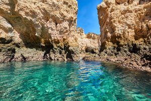 Meer Felsen Unternehmung Algarve Küste