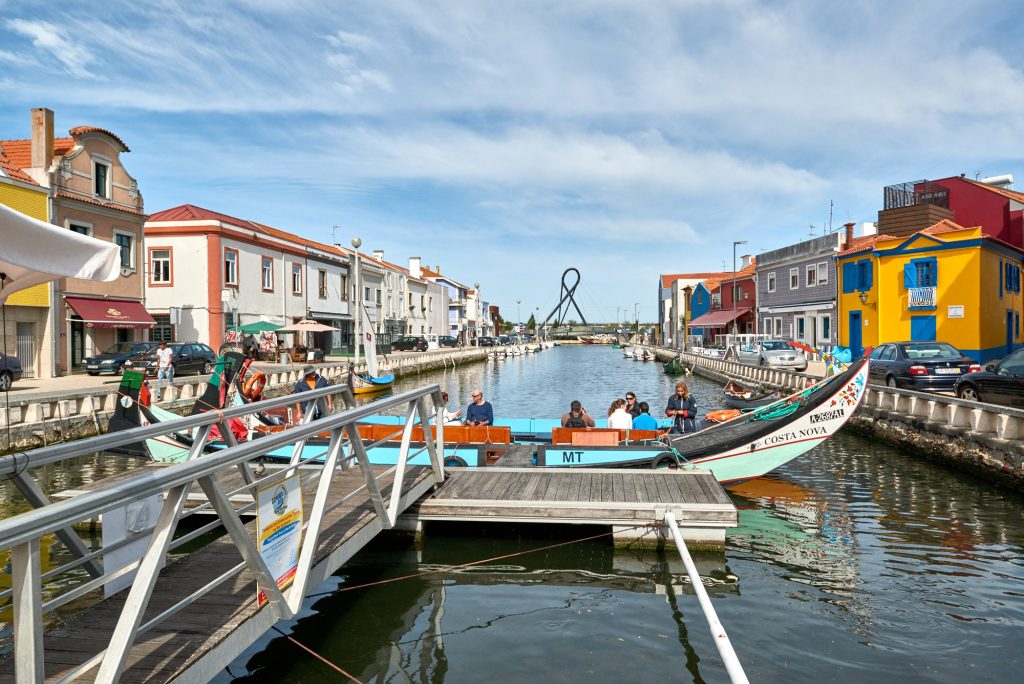 Panorama Fluss Aveiro Portugal