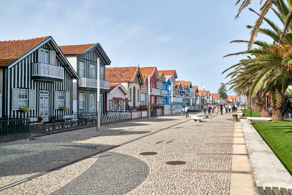 Bunte Häuser in Aveiro