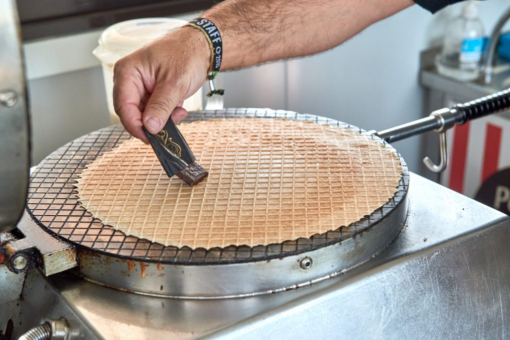 Schokolade und Waffel 