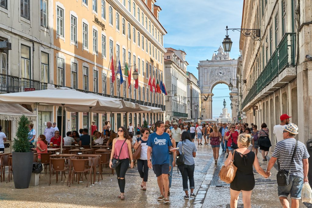 Cafés in der Altstadt von Lissabon