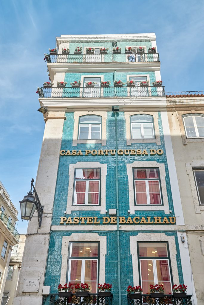 Gefliestes Gebäude Lissabon