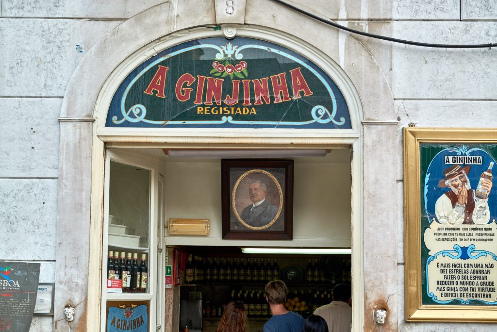 Ginjinha Laden Schnaps Likör Lissabon