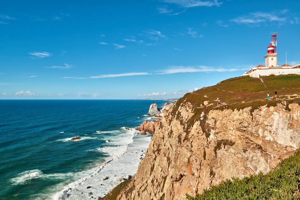 Cabo da Roca Kliff Meer Felsen Leuchtturm