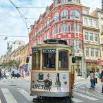 Tram Stadt Porto Portugal