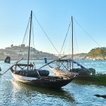 Schiffe Hafen Stadt Porto Portugal