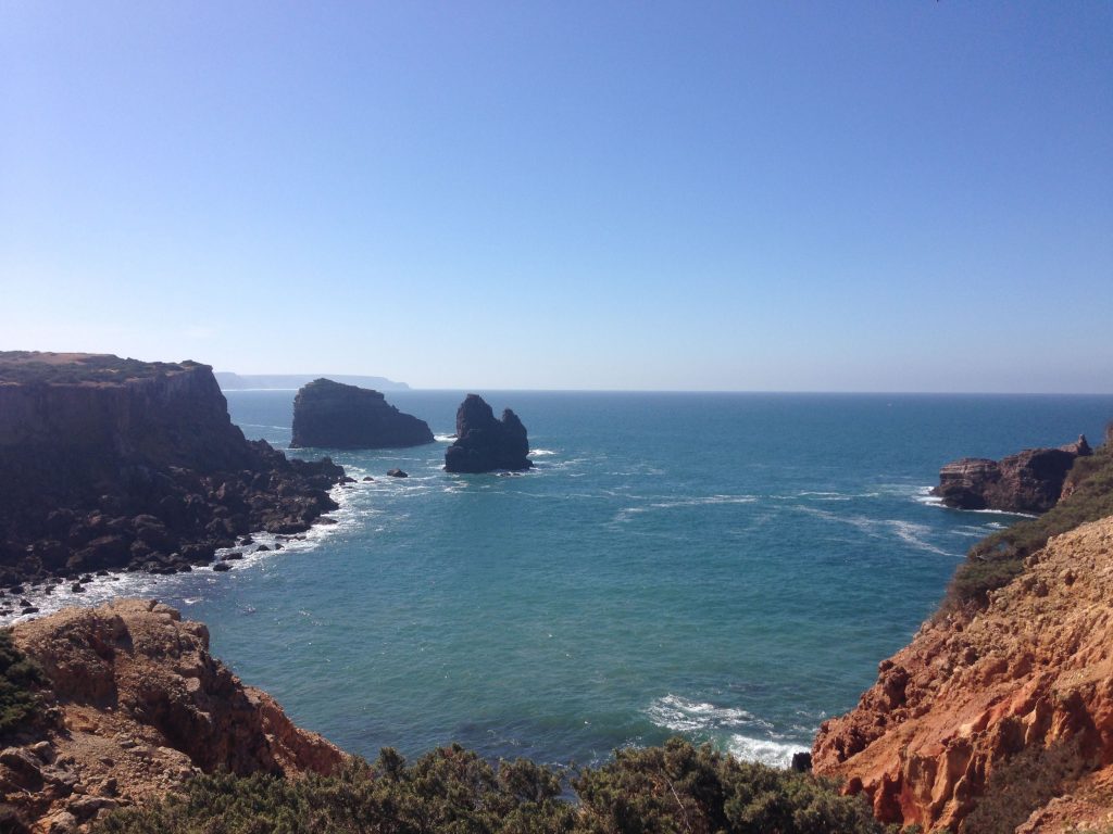 Panorama Küste Felsen Portugal Wandern Rota Vicentina