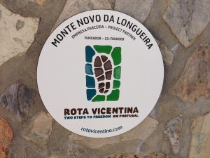 Partner-Plakette der Unterkünfte entlang der Rota Vicentina