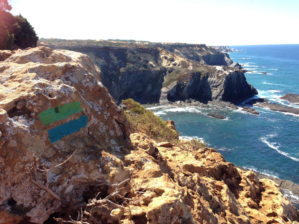 Wegweiser Rota Vicentina Fischerpfad