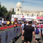 Lissabon Halbmarathon Zieleinlauf