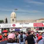 Lissabon Halbmarathon Zieleinlauf