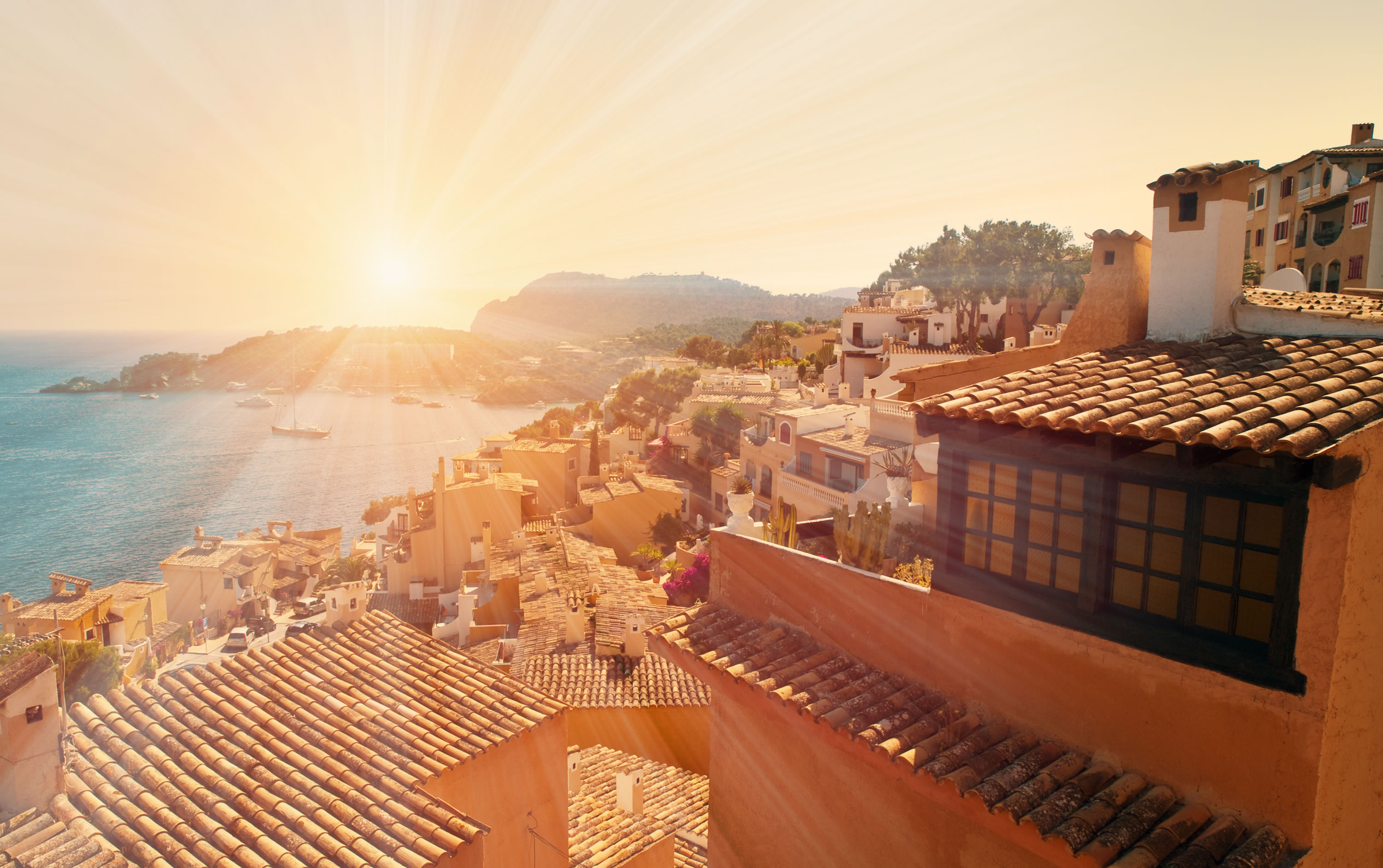 Spanien Urlaub Sonnenschein Gegenlicht