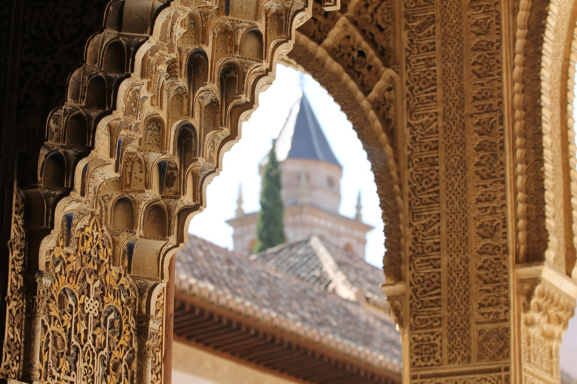 Alhambra Detail Granada Urlaub