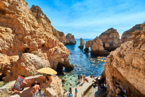 Ponta da Piedade Paddler Touristen Algarve