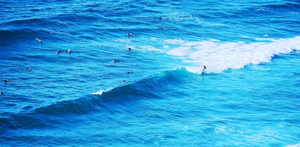 Surfer an der Algarve