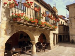 Pontevedra Galicien Balkon Restaurant